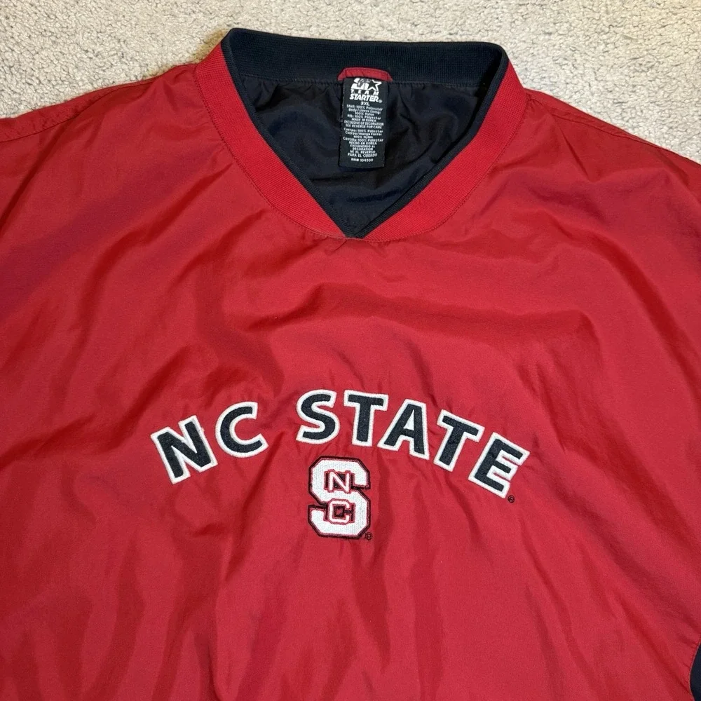 Starter NC State North Carolina Wolfpack Vintage Pullover Jacket Size 3XL Adult - Picture 8 of 12
